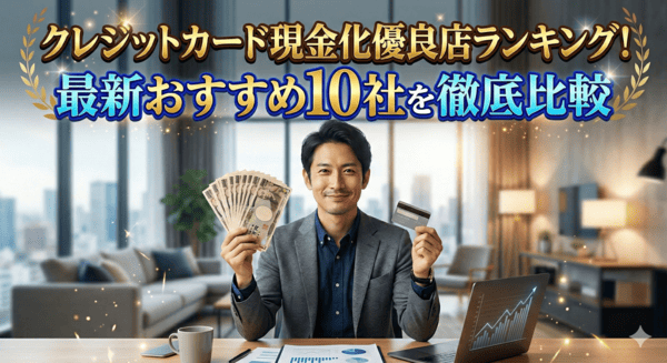 クレジットカード現金化優良店ランキング!最新おすすめ10社を徹底比較